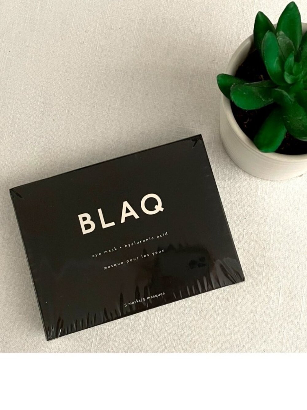 Blaq Eye Mask With Hyaluronic Acid 5 Pack Detox De Puff Charcoal Infused Masks F - Picture 2 of 5